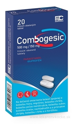 Combogesic 500 mg/150 mg tbl flm (blis.PVC/Al) 1x20 ks
