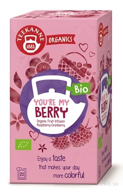 TEEKANNE ORGANICS BIO YOU´RE MY BERRY ovocno-bylinný čaj, maliny a brusnice 20x2,25 g (45 g)