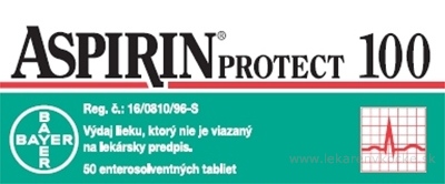 ASPIRIN PROTECT 100 tbl ent 100 mg (blis.Al/PP priehľ.) 1x50 ks