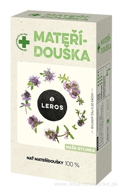 LEROS MATERINA DÚŠKA bylinný čaj, nálevové vrecúška (inov.2021) 20x1,5 g (30 g)