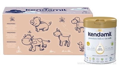 KENDAMIL Premium 2 HMO+ (box - kreatívne balenie) následná mliečna dojčenská výživa (od ukonč. 6. mesiaca) 3x800 g (2,4 kg)