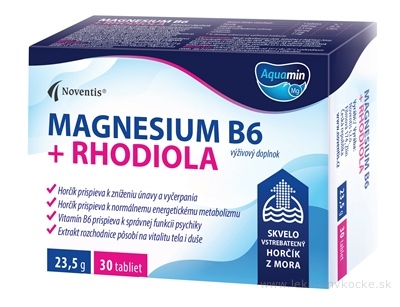 Noventis Magnesium B6 + Rhodiola tbl 1x30 ks