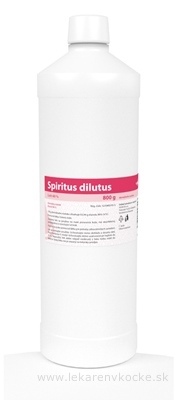 Spiritus dilutus sol der (fľ.HDPE-klin.bal.) 1x800 g