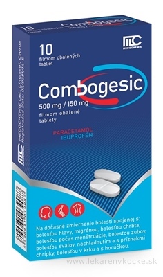 Combogesic 500 mg/150 mg tbl flm (blis.PVC/Al) 1x10 ks