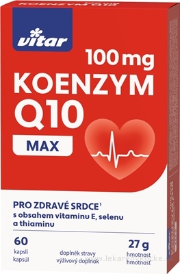 VITAR KOENZYM Q10 MAX 100 mg cps 1x60 ks