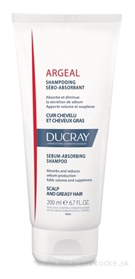 DUCRAY ARGEAL SHAMPOOING SÉBO-ABSORBANT šampón absorbujúci maz 1x200 ml