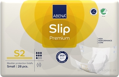 ABENA Slip Premium S2 plienkové nohavičky, boky 60-85 cm, savosť 1800, 1x28 ks