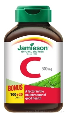 JAMIESON VITAMÍN C 500 mg tbl 100+20 zadarmo (120 ks)