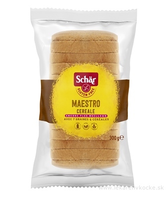Schär MAESTRO CEREALE chlieb bezgluténový, viaczrnný, krájaný, 1x300 g