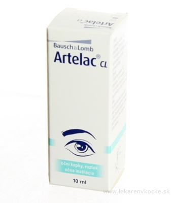 ARTELAC CL očný roztok, sterilizujúca  zvlhčujúca instilácia 1x10ml