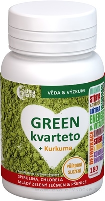 Astina GREEN kvarteto + Kurkuma tbl 1x180 ks