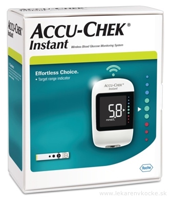 ACCU-CHEK Instant Glukomer súprava na monitorovanie krvnej glukózy 1x1 ks