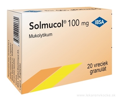 Solmucol 100 mg gra 1x20 vrecúšok