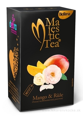 Biogena Majestic Tea Mango & Ruža ovocný čaj 20x2,5 g (50 g)