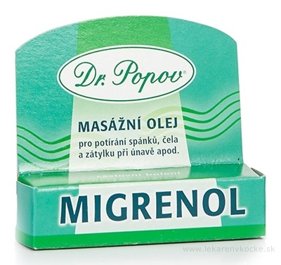 DR. POPOV MIGRENOL MASÁŽNY OLEJ roll-on 1x6 ml