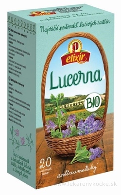 AGROKARPATY BIO Lucerna siata, Antireumatický čaj bylinný čaj, čistý prírodný produkt, 20x2 g (40 g)