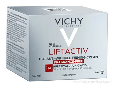 VICHY LIFTACTIV H.A. ANTI-WRINKLE FIRMING CREAM spevňujúci krém proti vráskam, bez parfumácie 1x50 ml