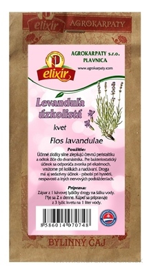 AGROKARPATY LEVANDULA ÚZKOLISTÁ kvet bylinný čaj 1x30 g