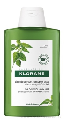 KLORANE SHAMPOOING à lOrtie BIO šampón s bio žihľavou, mastné vlasy 1x400 ml