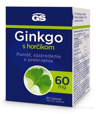 GS Ginkgo 60 mg s horčíkom tbl 1x60 ks