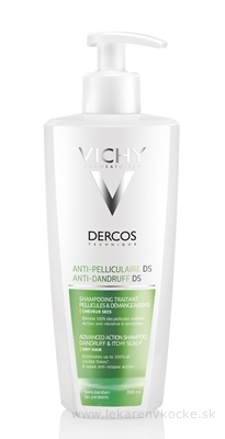 VICHY DERCOS ANTI-DANDRUFF DRY šampón proti lupinám na suché vlasy (M9099601) 1x390 ml