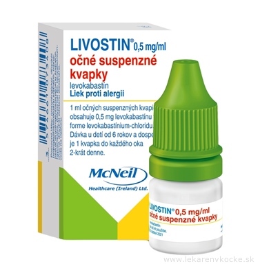 Livostin 0,5 mg/ ml int opu 1x4 ml