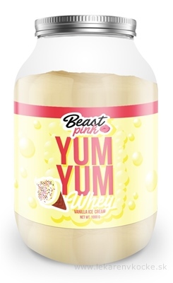 BeastPink Yum Yum Whey PROTEIN vanilla ice cream, srvátkový proteínový prášok 1x1000 g