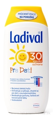 Ladival PRE DETI SPF 30 mlieko na ochranu proti slnku 1x200 ml
