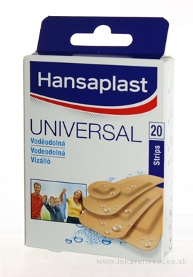 Hansaplast Universal Water resistant vodeodolná náplasť 1x20 ks