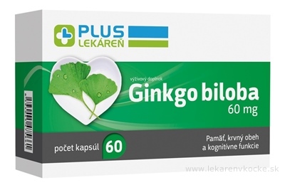 PLUS LEKÁREŇ Ginkgo biloba 60 mg cps 1x60 ks