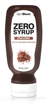 GymBeam ZERO SYRUP chocolate sirup, príchuť čokoláda 1x320 ml