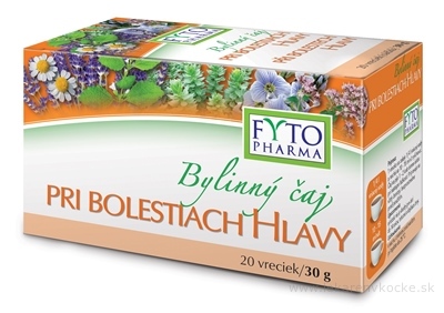 FYTO Bylinný čaj PRI BOLESTIACH HLAVY 20x1,5 g (30 g)
