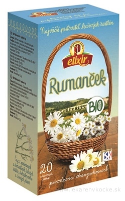 AGROKARPATY BIO Rumanček bylinný čaj, prírodný produkt, 20x1,5 g (30 g)