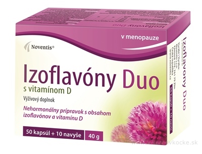 Noventis Izoflavony Duo s vitamínom D 50+10 cps.