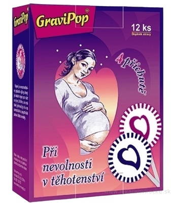 GraviPop lízanka pre tehotné ženy 1x12 ks