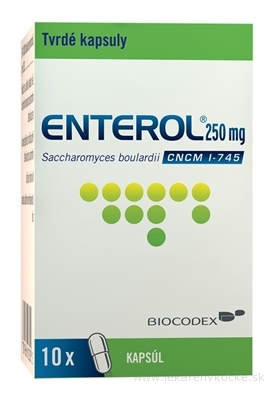 Enterol 250 mg kapsuly cps dur (fľ. skl.) 1x10 ks