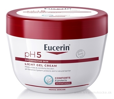 Eucerin pH5 Ľahký gél-krém pre suchú a citlivú pokožku 1x350 ml