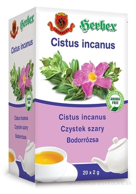 HERBEX CISTUS incanus čaj zo stredomorskej Skalnej ruže, záparové vrecká 20x2 g (40 g)