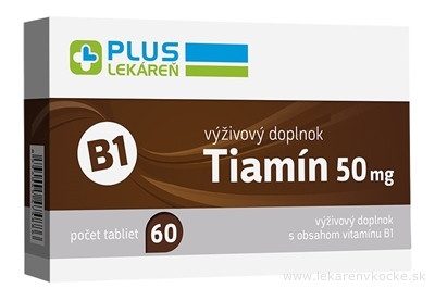 PLUS LEKÁREŇ Tiamín 50 mg (vitamín B1) tbl 1x60 ks