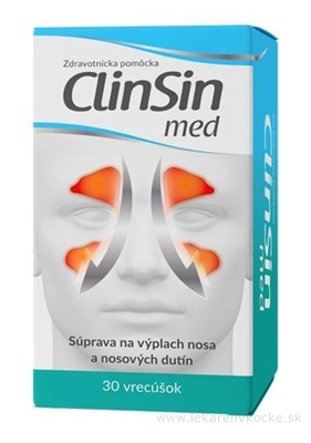 CLIN SIN med na výplach nosa, vrecúška 1x30 ks