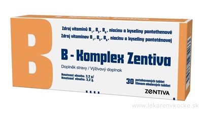 B-Komplex Zentiva tbl flm 1x30 ks