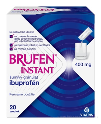 BRUFEN INSTANT 400 mg gra eff (vre.papier/PE/Al/PE) 1x20 ks