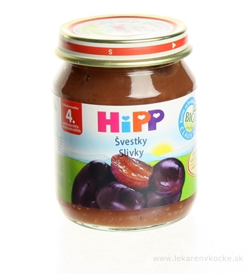 HiPP Príkrm ovocný Slivky (od ukonč. 4. mesiaca) 1x125 g