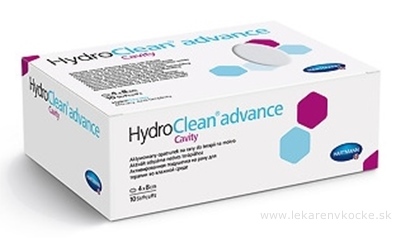 HydroClean advance Cavity vankúšik na rany ovál (4x8 cm) 1x10 ks