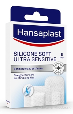 Hansaplast SILICONE SOFT ULTRA SENSITIVE náplasť 1x8 ks