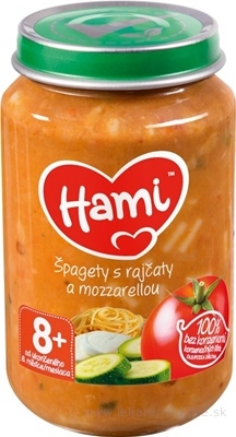 Hami príkrm Špagety s paradajkami a mozzarellou (od ukonč. 8. mesiaca) 1x200 g