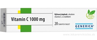 GENERICA Vitamin C 1000 mg tbl eff 1x20 ks