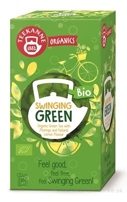 TEEKANNE ORGANICS BIO SWINGING GREEN zelený čaj s moringou a citrónovou arómou 20x1,75 g (35 g)