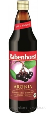 Rabenhorst Arónia 100% šťava Bio 1x750 ml