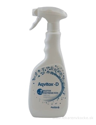 Aqvitox-D roztok na ošetrenie rán, s rozprašovačom 1x500 ml
